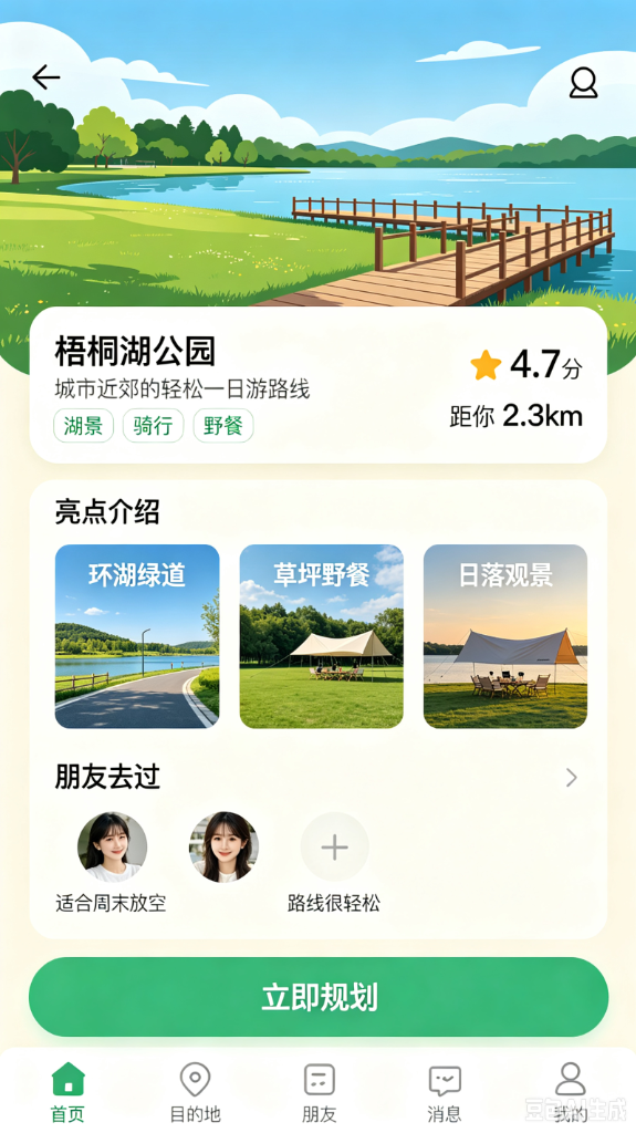 目的地详情与路线规划